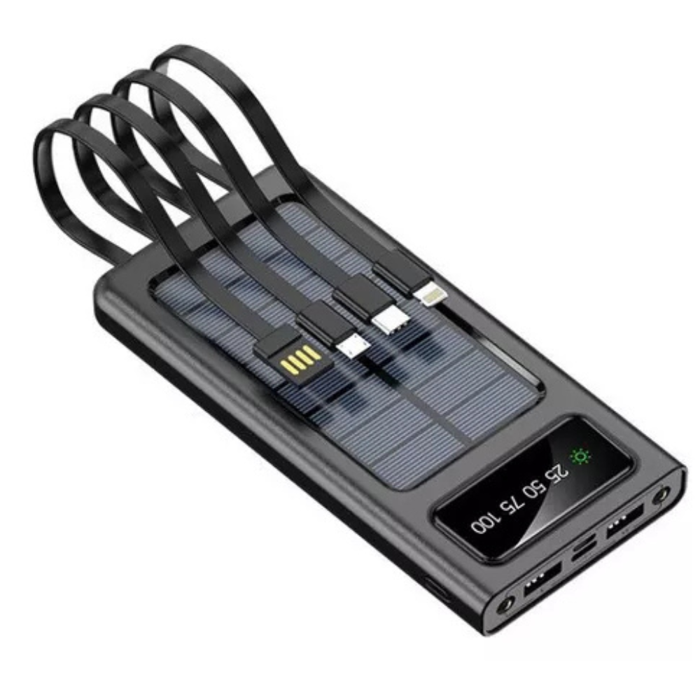 Power Bank 5em1 + carga solar Ultra - rápida y energía infinita.